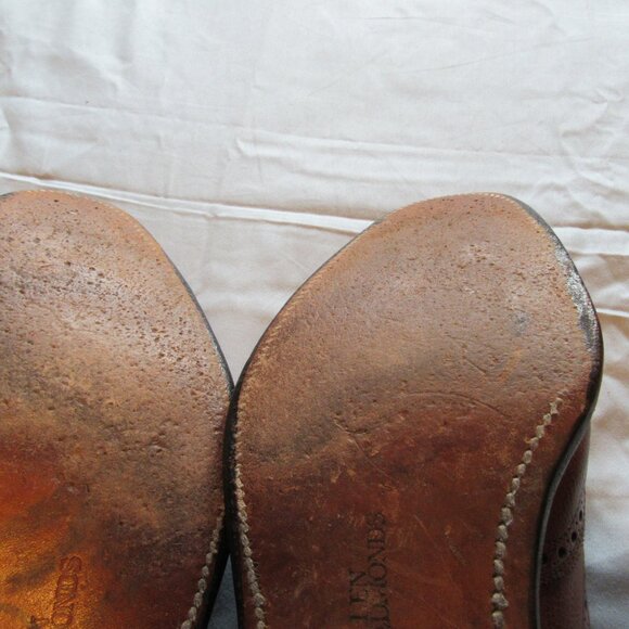 Mems Vtg Allen Edmonds Wingtip Leather Oxford Lace Up Dress Shoes Sz 10 main image 7